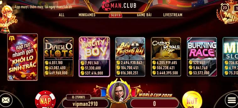 Các Tựa Game Tại Sảnh Nổ Hũ ManClub Bùng Nổ Phần Thưởng Đẳng Cấp Chinh Phục Những Kho Báu Khổng Lồ