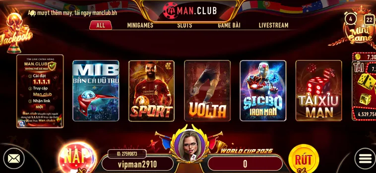 Cổng Game ManClub - Kho Game Hấp Dẫn Và Đa Dạng Các Thể Loại Game Cho Cược Thủ Tha Hồ Đặt Cược